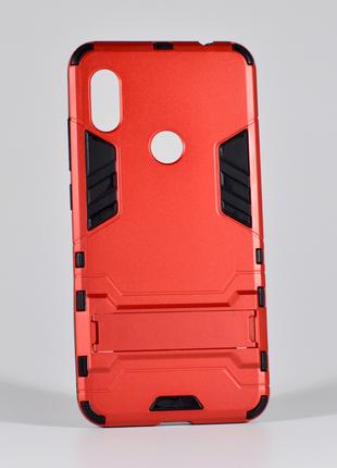 Противоударный чехол для Xiaomi Redmi Note 6 Pro красный Iron Man