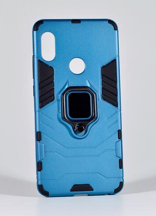 Противоударный чехол для Xiaomi Redmi Note 5 синий Black panther