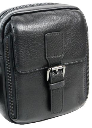 Мужская сумка-планшетка кожаная Giorgio Ferretti 207HJ001 Черная