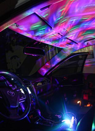 Светомузыка RGB Подсветка в Машину в Автомобиль с Датчиком Зву...