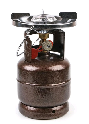 Газовый баллон 2 л,кран(вентиль) с клапаном стравливания, горелка