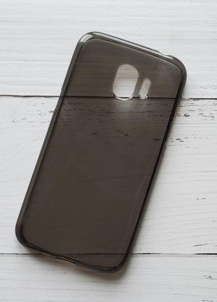 Чехол Samsung J250F Galaxy J2 2018 для телефона серый силиконовый