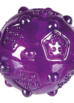 Игрушка для собак Trixie Мяч игольчатый с пищалкой 7см