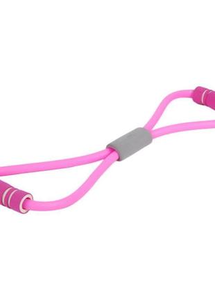 Резинка эспандер для фитнеса, цвет розовый (легкий уровень наг...