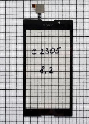 Тачскрин Sony C2305 Xperia C сенсор для телефона черный