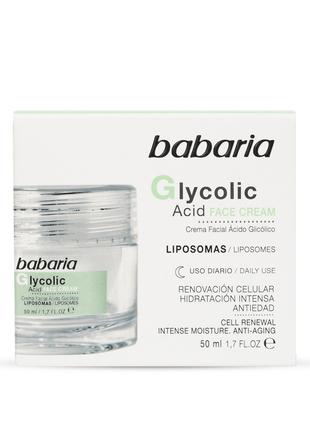 Крем для лица с гликолевой кислотой Babaria Glycolic Acid 50 м...