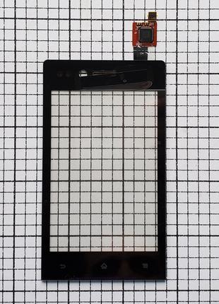 Тачскрин Sony ST23i Xperia Miro сенсор для телефона черный