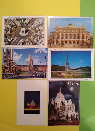 Набір листівок-лот із 18шт види Парижу, Франція
