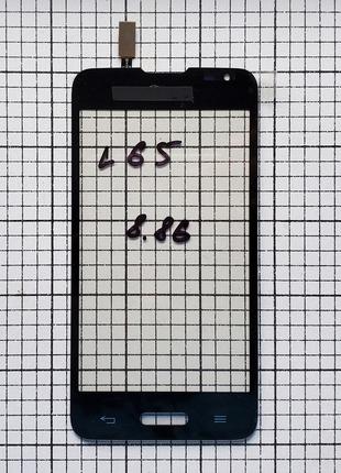 Тачскрин LG D280 Optimus L65 сенсор для телефона черный
