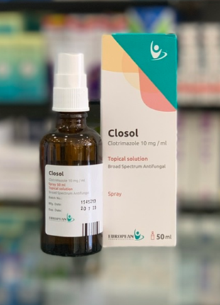 Closol Клосол Клотримазол спрей 50 мл Грибковые инфекции кожи