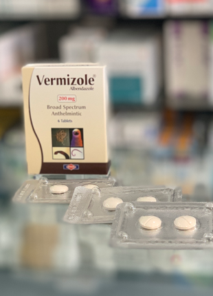 Vermizole Вермизол 200 мг Альбендазол 6 табл Египет