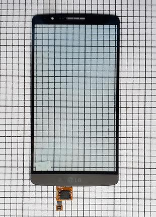 Тачскрин LG D855 D858 D859 Optimus G3 сенсор для телефона серый