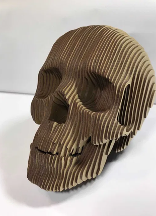 3D модель черепа з дерева