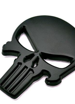 3D-емблема череп Карач чорний