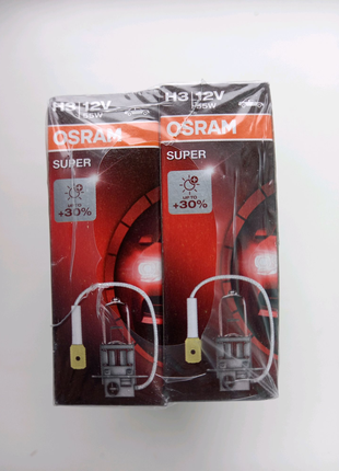 Галогенна лампа Osram H3 SUPER 12V 64151SUP-FS