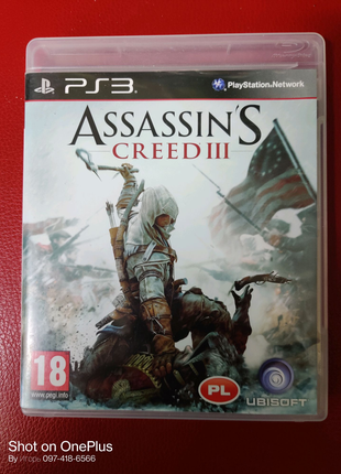 Гра диск Assassin's Creed 3 для PS3