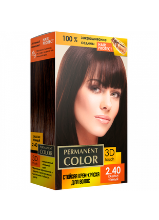 Крем-фарба для волосся з окислювачем «permanent color» тон «ка...