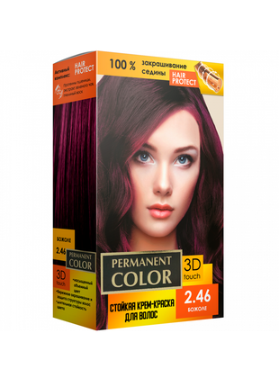 Крем-фарба для волосся з окислювачем «permanent color» тон «бо...