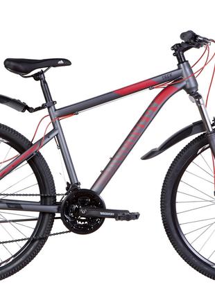 Велосипед 26" Discovery TREK AM DD 2022 (сіро-червоний (м)
