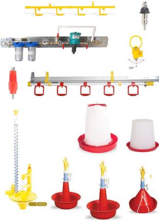 Системи напування птиці автоматичні, вакуумні, ручні. Напувалки.