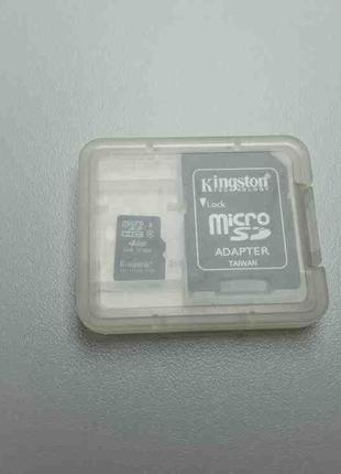 Карта флэш памяти Б/У MicroSD 4Gb + Adapter