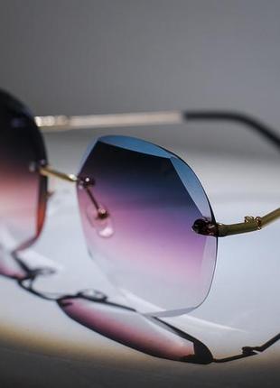 Солнцезащитные очки-авиаторы унисекс, без оправы,полякова