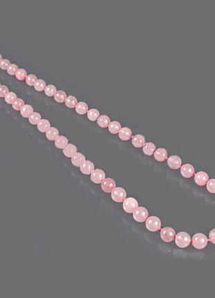 Ожерелье из розового кварца
