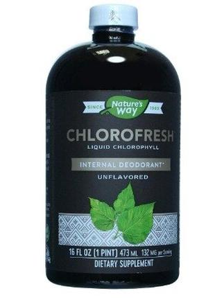 Chlorofresh, жидкий хлорофилл, без ароматизатора и  с мятой