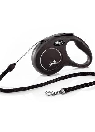 Flexi black design m — повідець-рулетка для собак середніх порід.