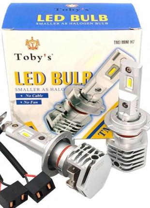 Цоколь H7 Комплект LED ламп Toby's mini H7 9-32V 22W 6000K ста...