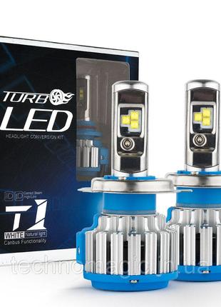 Комплект светодиодных ламп TurboLed T1 H27 6000K 50W 12/24v Ca...