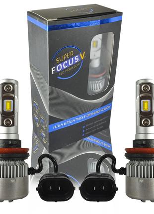 Цоколь H11 Комплект LED ламп FocusV H11 5700K 12V радиатор с в...