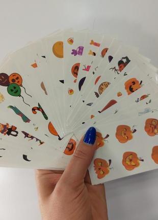 Татуировки на "Хэллоуин" набор - в наборе 30 штук, размер наклейк