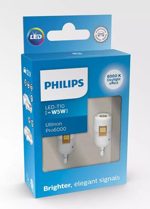 Комплект светодиодных ламп Philips 11961CU60X2 W5W 12V Ultinon...