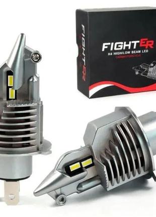 Цоколь Н4 Комплект LED ламп головного света Fighter H4 H/L 12-...