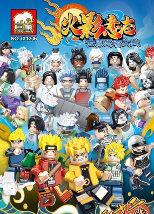 Набор фигурки человечки Naruto Наруто Аниме для лего lego 32 шт