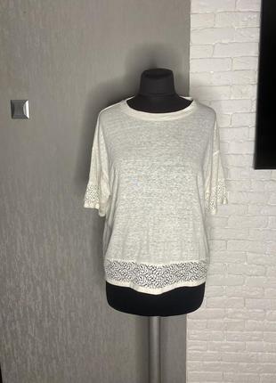 Лляна футболка блуза marks&spencer, xl