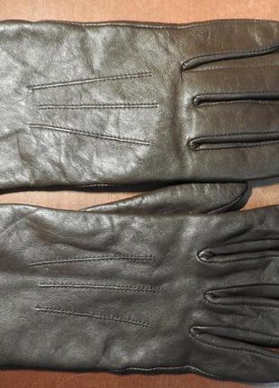 Перчатки женские кожаные 100% натуральная кожа размер m