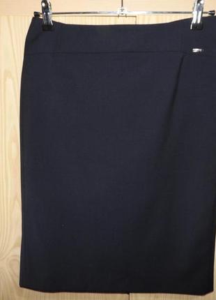 Cinque юбка темно-синяя размер 36 44% шерсть спідниця темно-си...