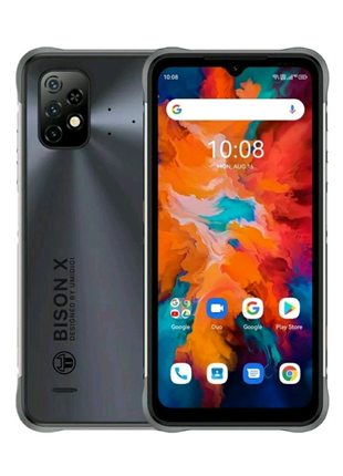 Новий Мобільний телефон Umidigi Bison X10 4/64Gb gray IP68 6.53"