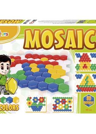Игрушка мозаика для малышей 1 ТехноК 2063, 80 дет.