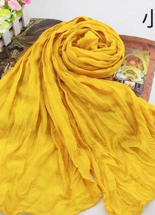 Женский шарфик оранжевый - размер шарфа 170*40см
