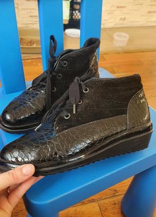 Німецькі шкіряні черевики ботинки rieker 36розмір