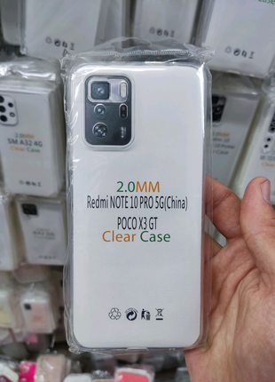 Чехол прозрачный плотный 2мм Xiaomi Redmi Note 10 Pro 5g