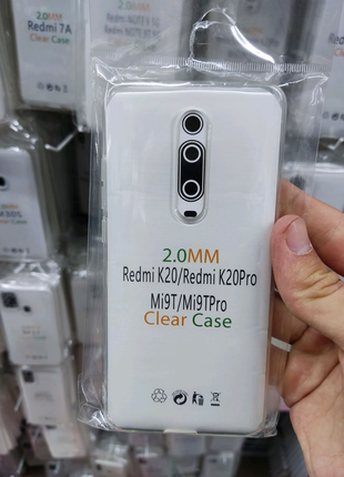 Чехол прозрачный плотный 2мм Xiaomi Mi 9t / Mi 9t Pro