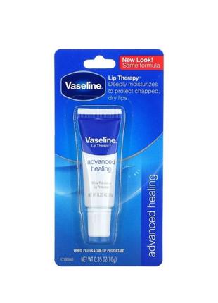 Vaseline 
lip therapy, улучшенное заживление, средство для губ...