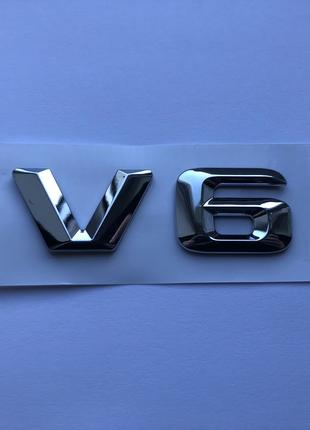 Эмблема шильдик надпись на крала багажник Mercedes-Benz V6