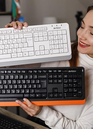 Комплект клавіатура і мишка A4Tech F1010 (Orange) Fstyler USB