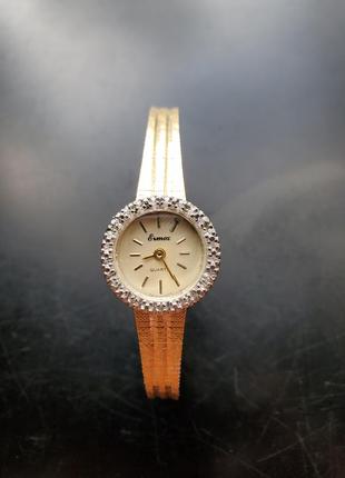 Іміджевий жіночій годинник з натуральними діамантами, ermex
