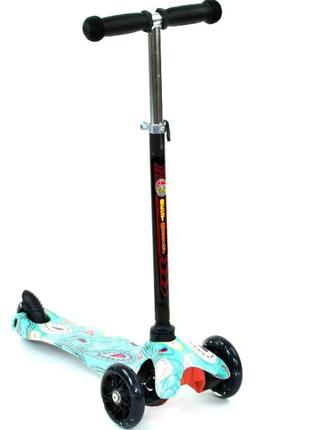 Самокат детский трёхколёсный Best Scooter Mini,светятся колеса...